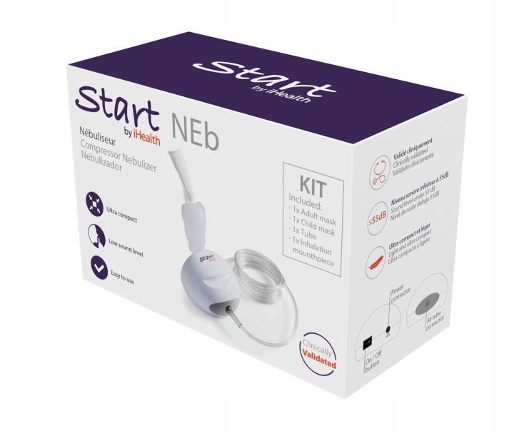 iHealth START NB-218C інгалятор, небулайзер, для дітей дорослих — фото 2
