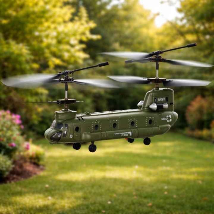 Гелікоптер гелікоптер р./C SYMA S026H-1 зел. хакі — фото 4