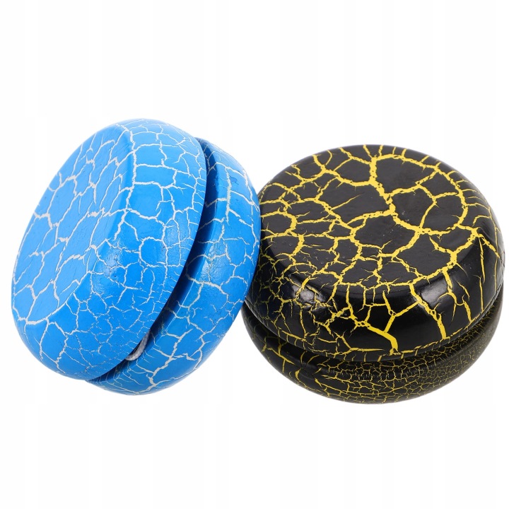 2 шт. Портативний Візерунок Тріщини Дерев'яні Yo-Yos - Ідеальна Іграшка Для Вправ Для Дітей — фото 6