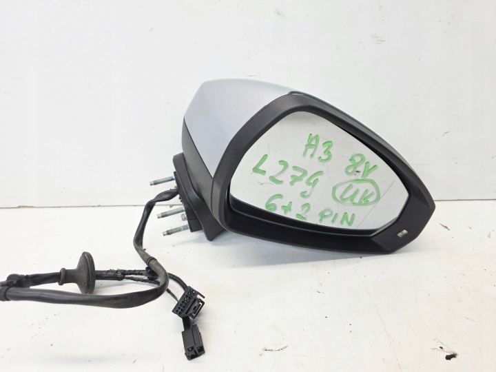 SPECCHIETTO RETROVISORE Esterne Destro AUDI A3 8V 8V3 8V4 LZ7G 6+2 PIN UK