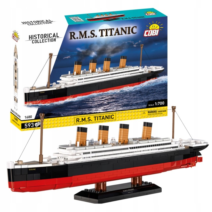 Cobi cobi historical collection р. m. s. titanic 593 ел. 1:700 — фото 5