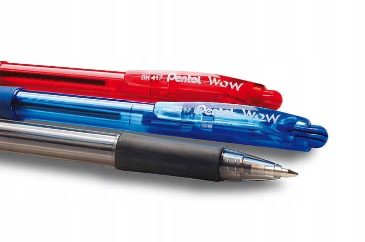 3 шт. ручка набір 3 ручок автоматичних Pentel WOW 0,7 — фото 9