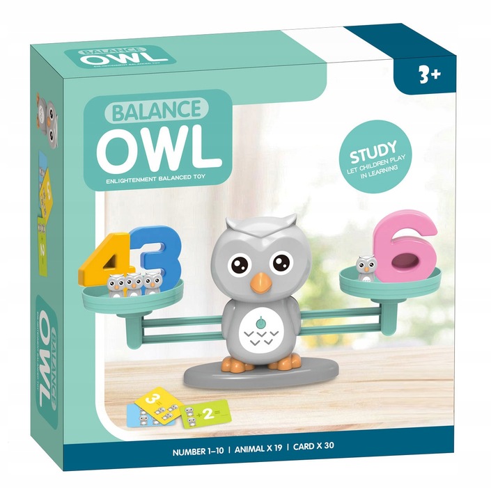 Balance Scale SOWA Learning to Count OWL Kid's age 3+ years