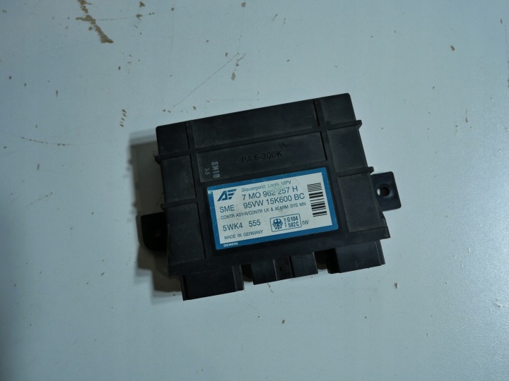 VW SHARAN 1,9TDI comfort control unit 7M0962257H
