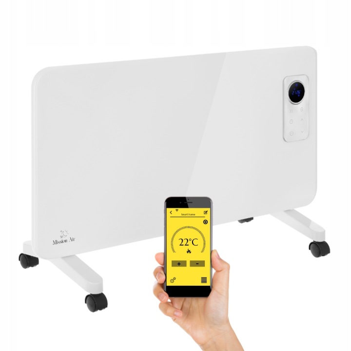 Energeticky Úsporný Elektrický KONVektorOVÝ Ohřívač 1500 W Eco WiFi termostat