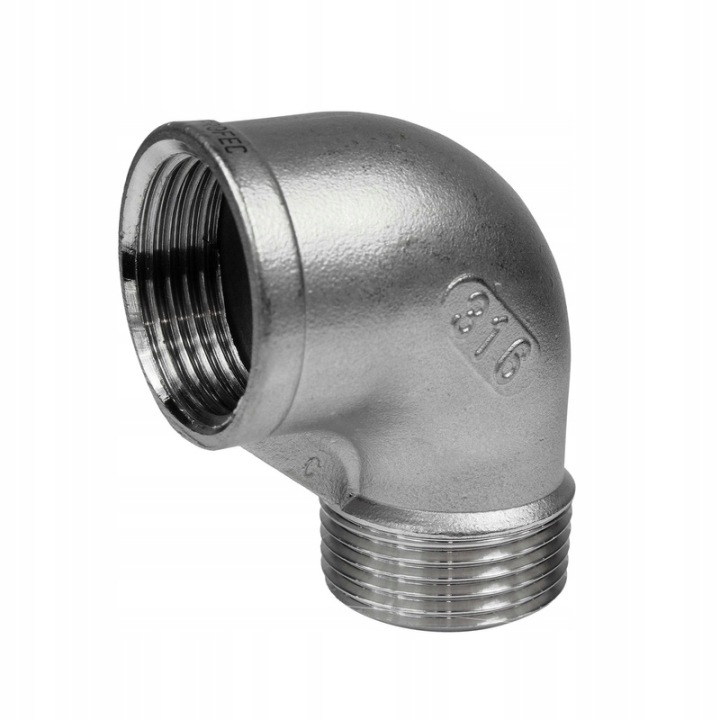 Nerezové koleno odolné vůči kyselinám (316) 2 Gw x 2 Gz