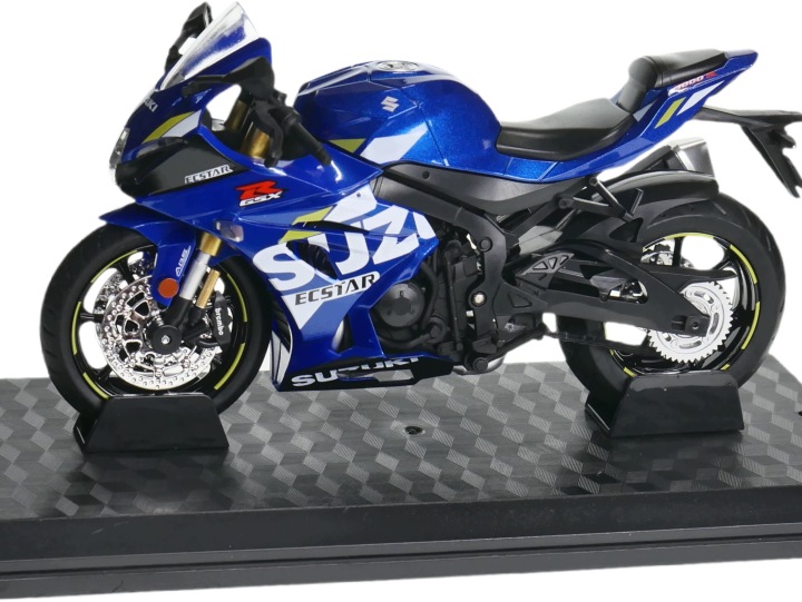 Suzuki GSX 1000R 1:12 модель мотоцикла світло і звук синій — фото 6