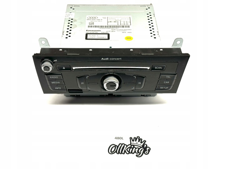 AUDI A4 B8 A5 8T Q5 8R RADIO radio CD AUDI CONCERT 8R2035186P UK