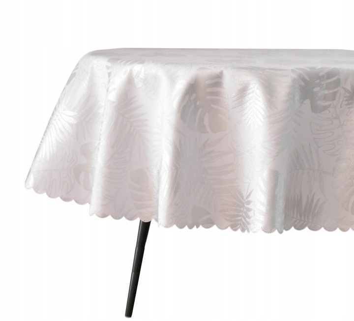 Skvrnitý Ubrus Ovál 130X270 CM Bílý Monster Stříbrný Oválný Vánoce