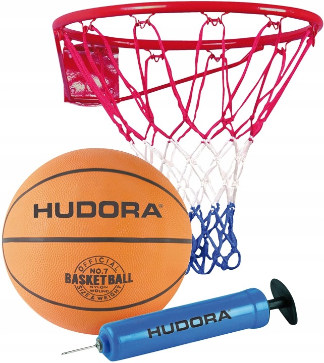 Набір для баскетболу HUDORA SLAM IT (обруч м'яч сітка насос)