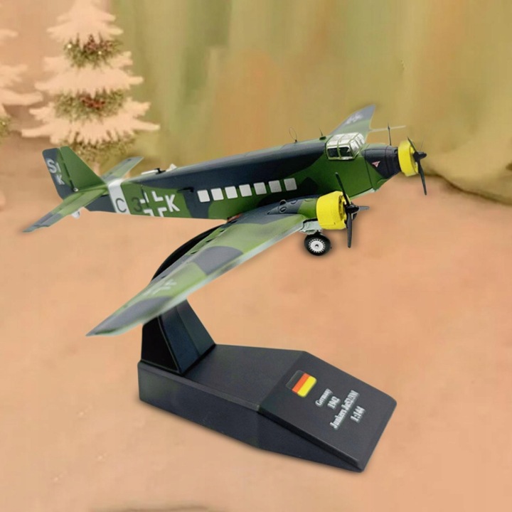 Сплав 1/144 JU52 Літак Diecast Колекція моделей Подарунок Прикраса Сплав — фото 4