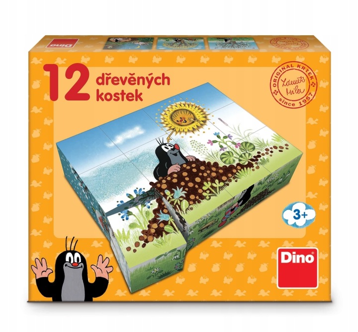 Dino Дерев'яні гомілкостопу ліцензійні Кротик - Рік Кротика - 12 кубиків — фото 10