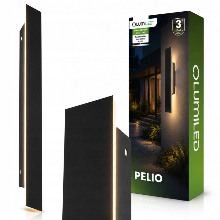 Led lampa 100 cm Kinkiet Zahradní nástěnná fasádní venkovní akrylová IP65