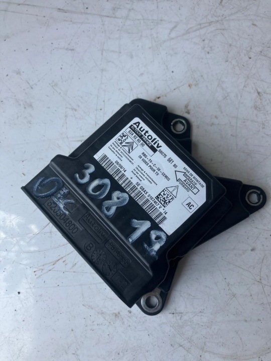 module SENSOR airbag PEUGEOT 308 T9 9807568180