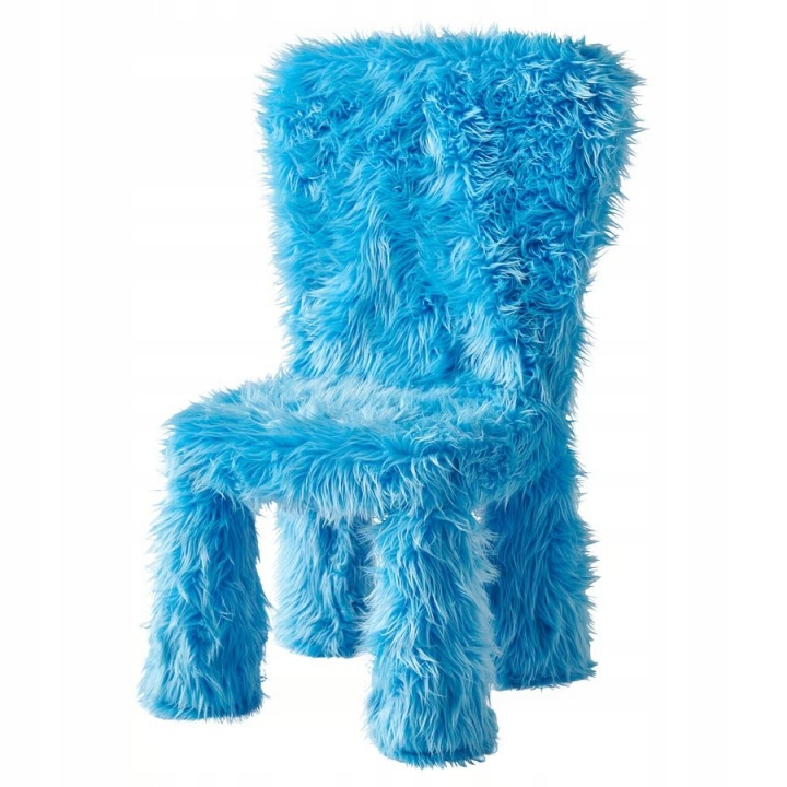 IKEA GREJSIMOJS Чохол на стільчик MAMMUT, штучний хутро Синій