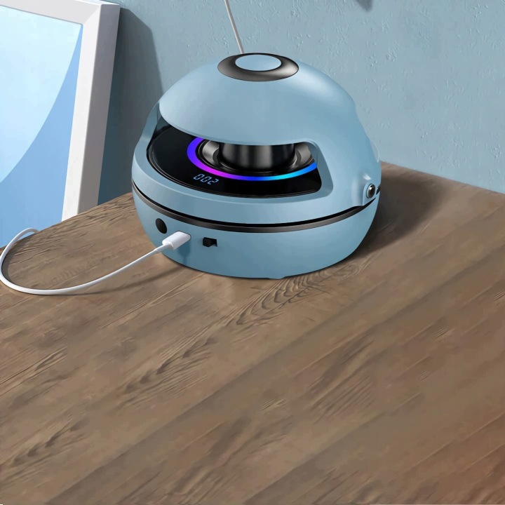 Розумна скакалка для стрибків з музика BLUETOOTH і пультом синя — фото 4