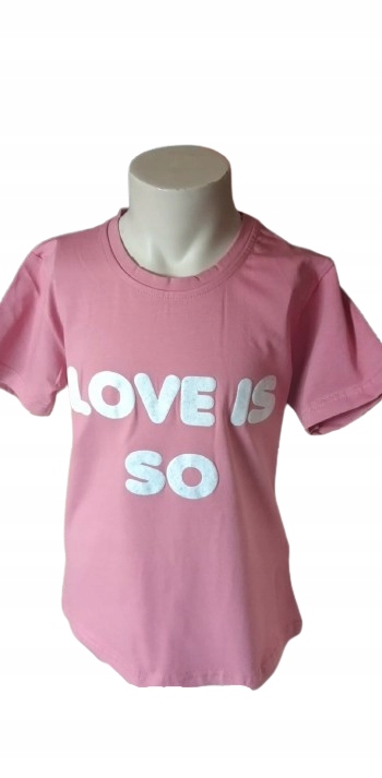 Bluzka t shirt dla dziewczynki bawełniana koszulka krótki rękaw — zdjęcie 34