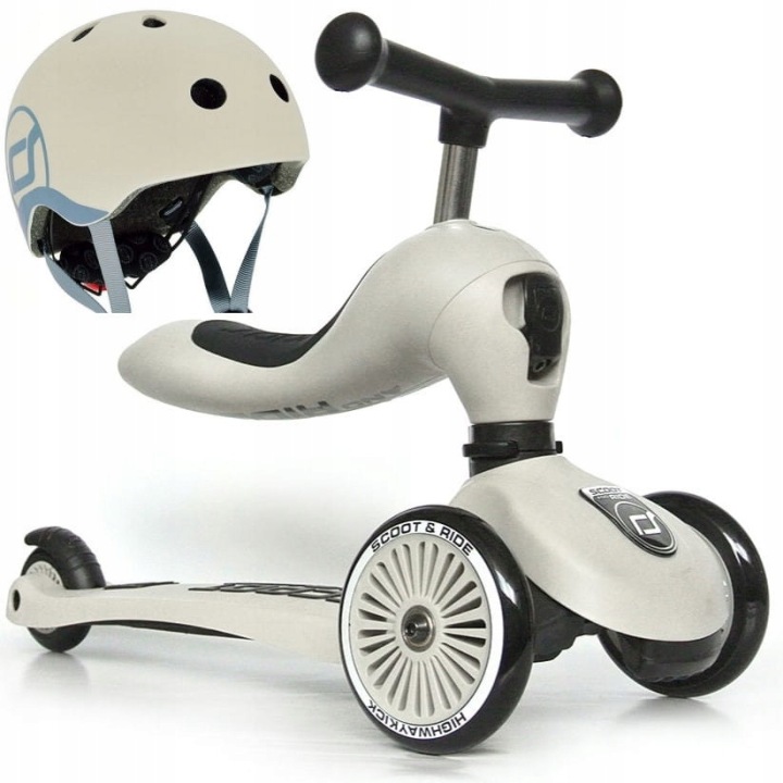 SCOOT AND RIDE HIGHWAYKICK HK1 PUSH AND GO самокат каталка 2 в 1 з ручкою для штовхання — фото 9