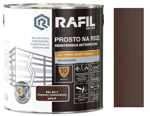 Rafil na rez 2.5L Čokoládový bronz 8017 Lesk