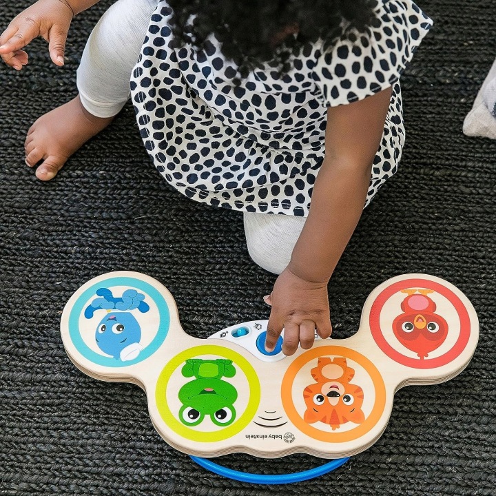 Барабанчик іграшка музична Baby Einstein дерев'яна барабанна установка, барабанчики сенсорні — фото 5