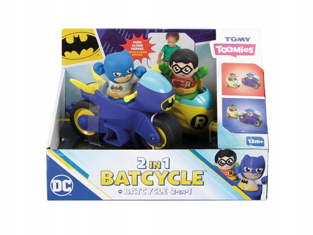 Batmotor Batman Robin ToomiesTOMY 2 в 1 мотоцикл фігурки E73260 для дітей 1+
