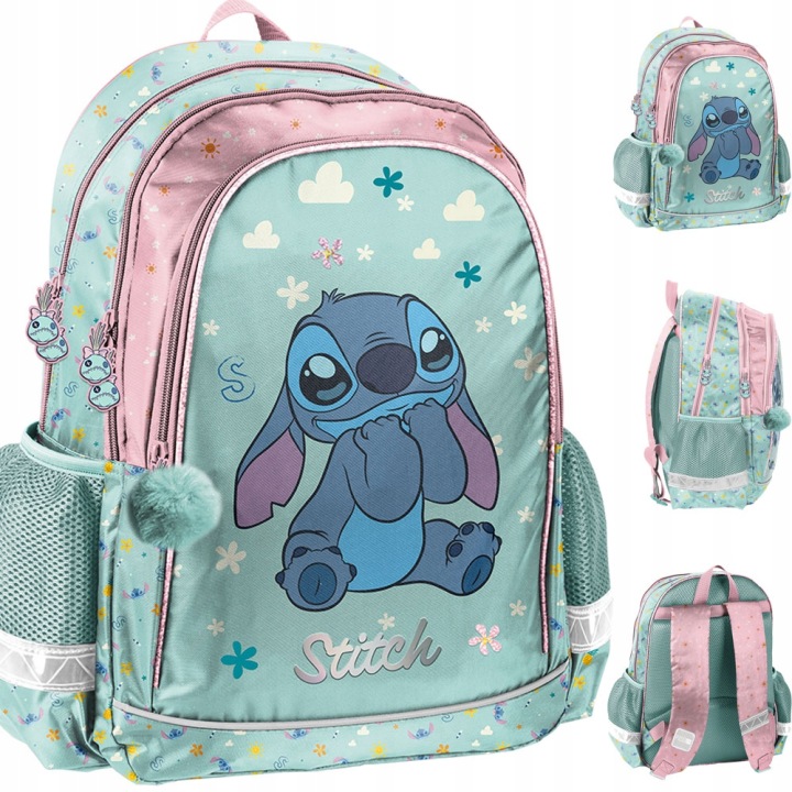 Рюкзак шкільний для дівчинки LILO і STITCH STICH синій клас 1-3 4 5