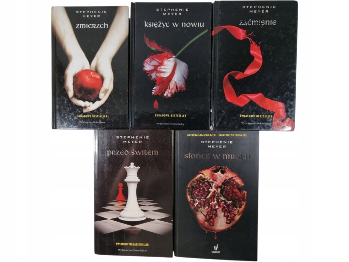 Zdjęcie egzemplarza: Zmierzch 1-4 + Słońce w Mroku / Stephenie Meyer zestaw książek