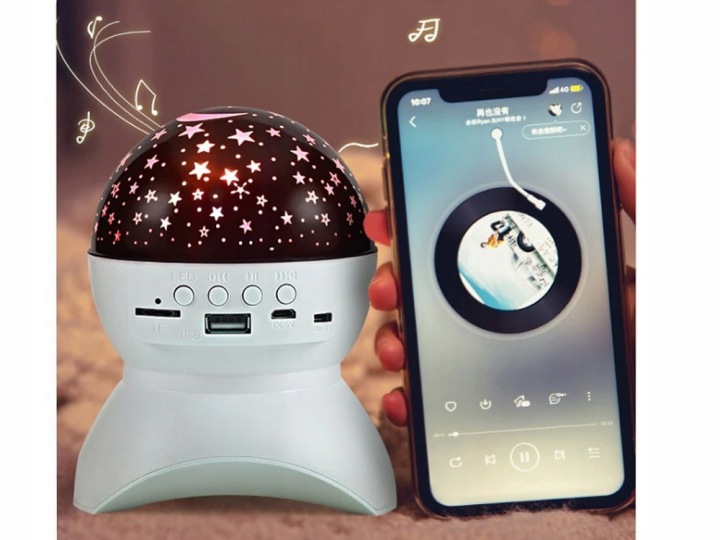 Проектор зірок нічник неба star led колонка bluetooth usb проектор — фото 3