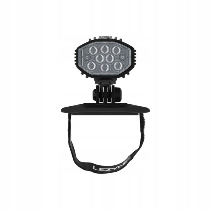 Lezyne ліхтарик передній Helmet Lite Drive 1200+ чорна на шолом — фото 3
