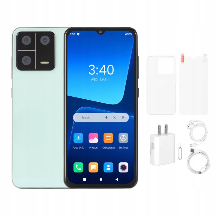 Розблокований смартфон, 6,54-дюймовий екран IPS HD 100 до 240 В 4G Телефон мобільний — фото 2
