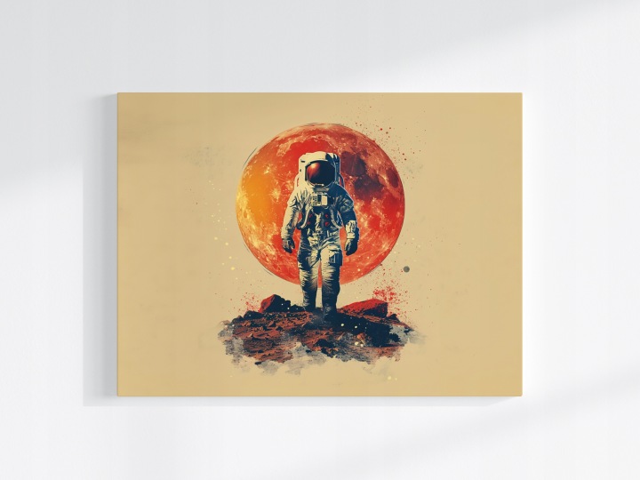 Plakát Astronauta Mars Kosmos Červená Planeta 100x75