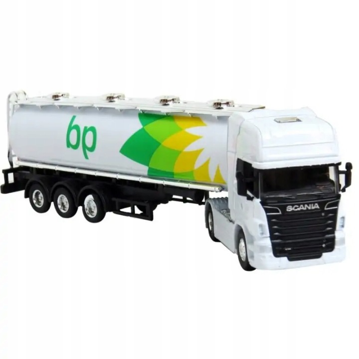 Металева модель вантажівка SCANIA цистерна BP бочка для перевезення палива — фото 9