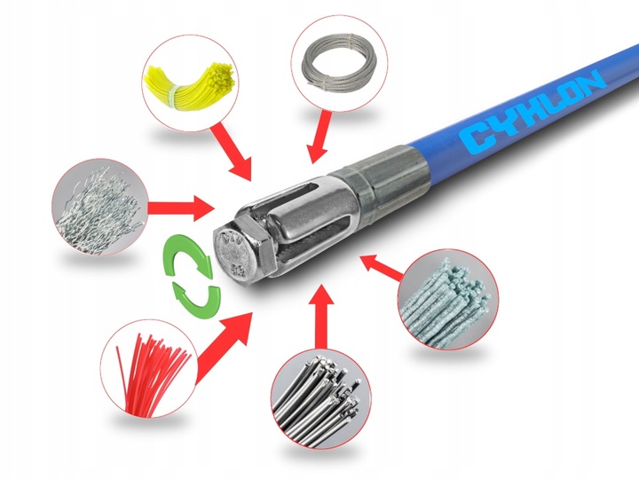 głowica łańcuchowa do zestawu turbo obrotowego do czyszczenia komina