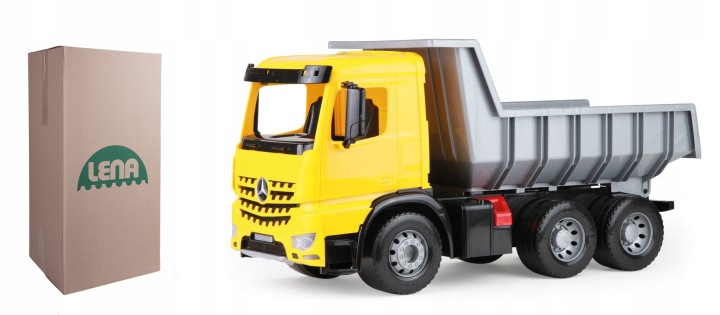 Самоскид LENA Mercedes Arocs Гіга Trucks 67 см Велика Вантажівка Іграшка Авто — фото 6