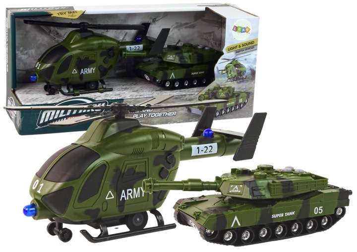 Танк привід інерційний і гелікоптер 365x170 мм Lean Toys — фото 6