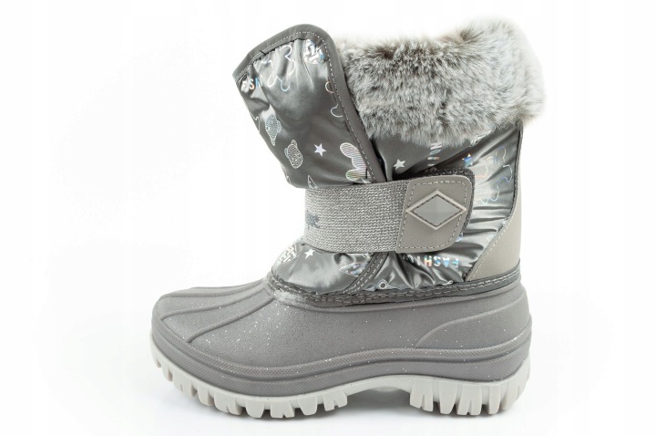 Зимові чоботи дитячі на липучці з хутром LEE COOPER LCJ-25-10-3788 сірі 29