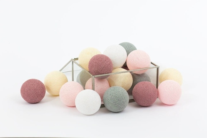 Набір лампочок Cotton Balls Рожевий Dream 10 куль