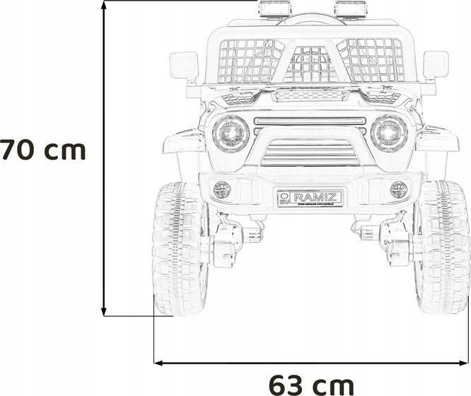 Великий двомісний JEEP на акумулятор 4x4 пульт шкіра — фото 15