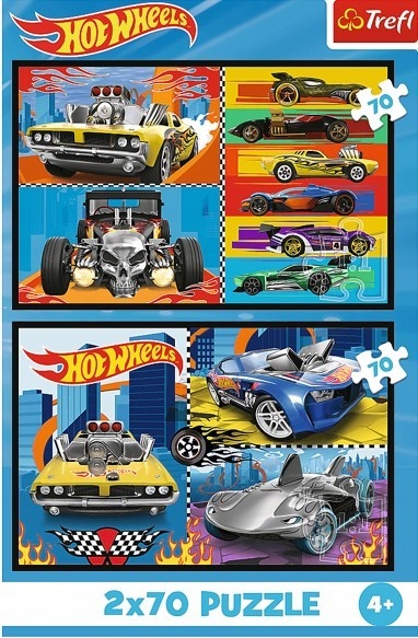 TREFL: пазли 2x70 ел.-HOT WHEELS — фото 2