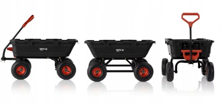 Zahradní Přepravní Vozík Se Sklápěčkou XL 350 Kg YT-86960