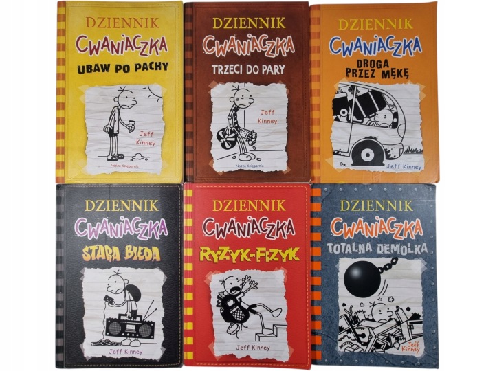 Zdjęcie egzemplarza: Dziennik Cwaniaczka / zestaw 6 książek / Jeff Kinney