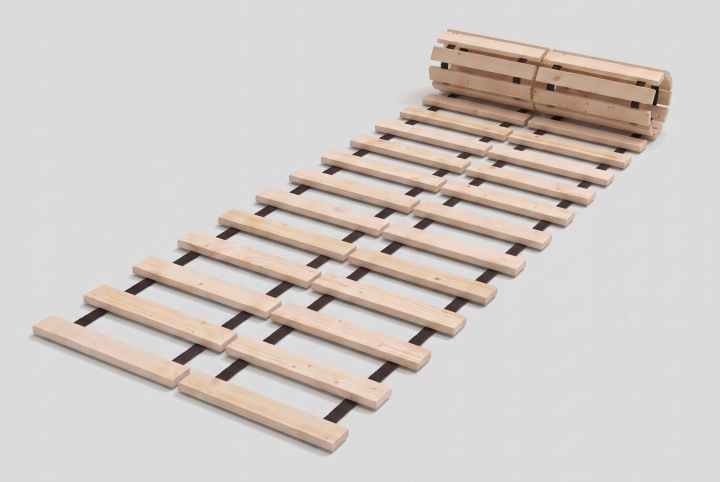 Rám 180 cm Dřevěný rolovaný rám 10 dřevěných lamel pod matrace