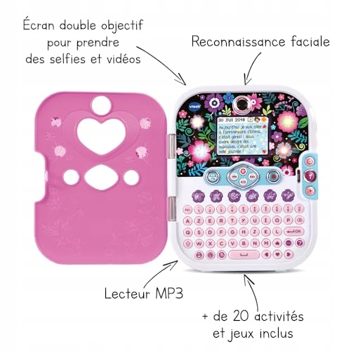 Щоденник електронний для дітей VTech 80541905 рожевий j. французький (виставковий)