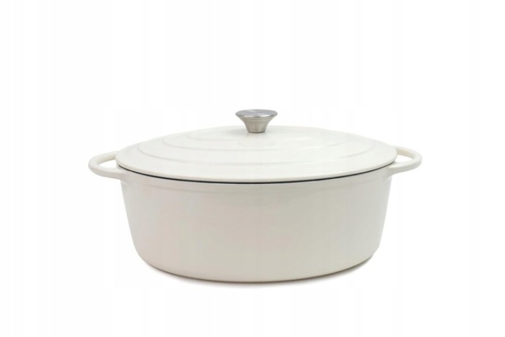 Litinový Hrnec Tierra Oval 30 cm 4 l krémový Nois