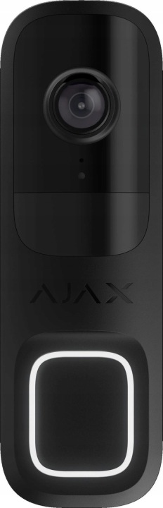 Ajax DoorBell černý bezdrátový videotelefon s Ai a Pir