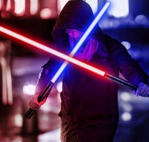 Меч світловий світний зі звук STAR WARS іграшковий RGB 16 кол. метал меч — фото 15