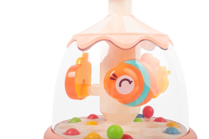 Іграшка розвивальна традиційний Дзиґа тваринки рожевий для дітей Toyz — фото 5
