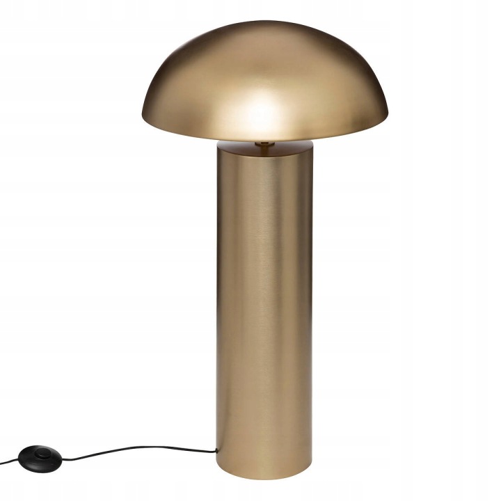 Stojací Podlahová Lampa zlatá, houba, výška 97 cm, Retro Lampa