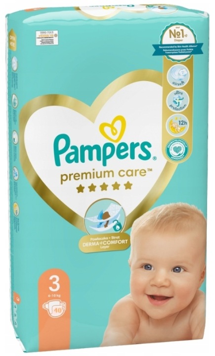 Підгузки Pampers Premium Care розмір 3 40 шт. Delicate Comfort — фото 5