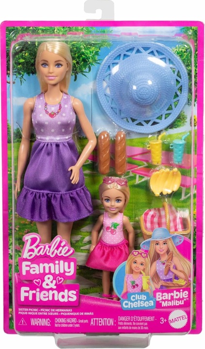 Лялька модна BARBIE з аксесуарами пікніки, MALIBU і CHELSEA (виставковий) — фото 6